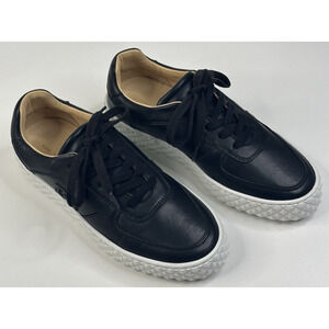 Bruno Magli Paola Womens Platform Sneaker Black Leather Size 8M New $198